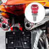 4pcs Universal Motorcycle License Plate Frame Bolts Screw CNC Aluminum Red