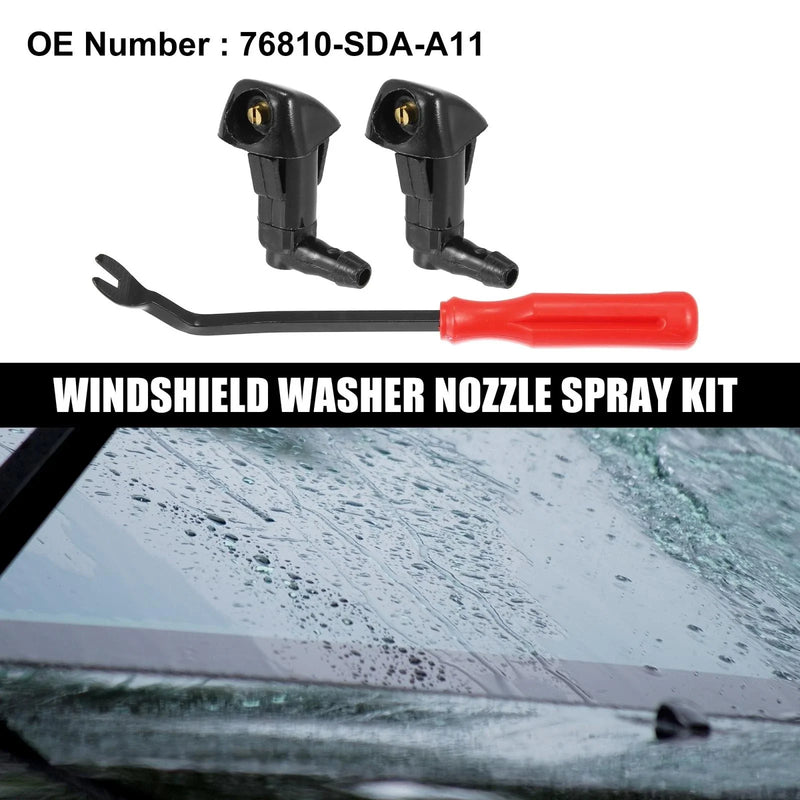 Honda Civic 3 x Front Windshield Washer Nozzles (2006-2011)