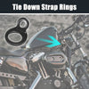 Motorcycle 12 x Stainless Steel Tie Down Anchor Hooks Strap Rings