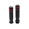 Honda, Suzuki, Yamaha, Kawasaki 22MM BLK+RED Handle Bar Hand Grips