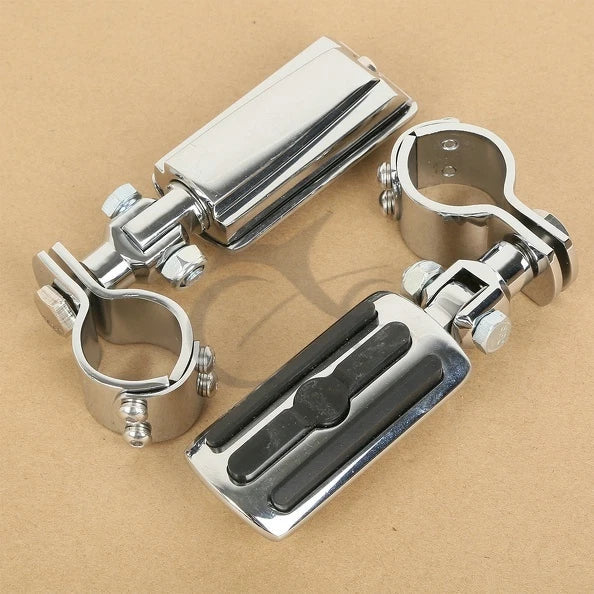 Harley Sportster XL 22mm 25mm 32mm 35mm Adjustable Chrome Footpeg Clamps