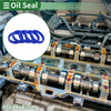 Oil Seal Rotary Shaft Seal TPU 40x48x8mm High Pressure Blue 5 Pcs