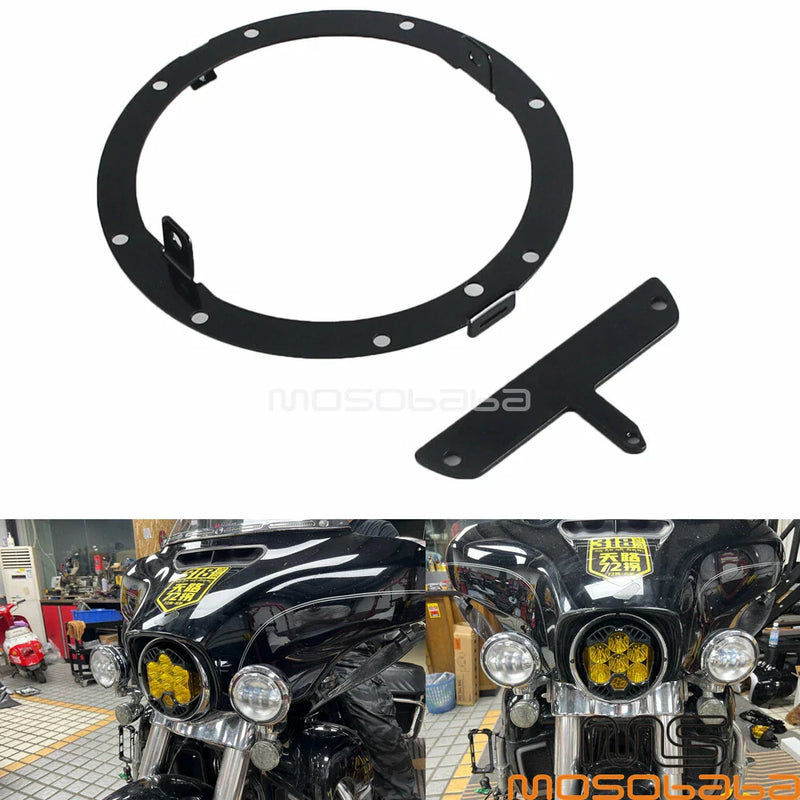 Harley Touring, Street Glide, Road King, Tri Glide Headlight Bracket Mount (2009-2023)