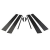Toyota Camry 8 Pcs Door Window B Pillar Post Cover Trim (2018-2021)