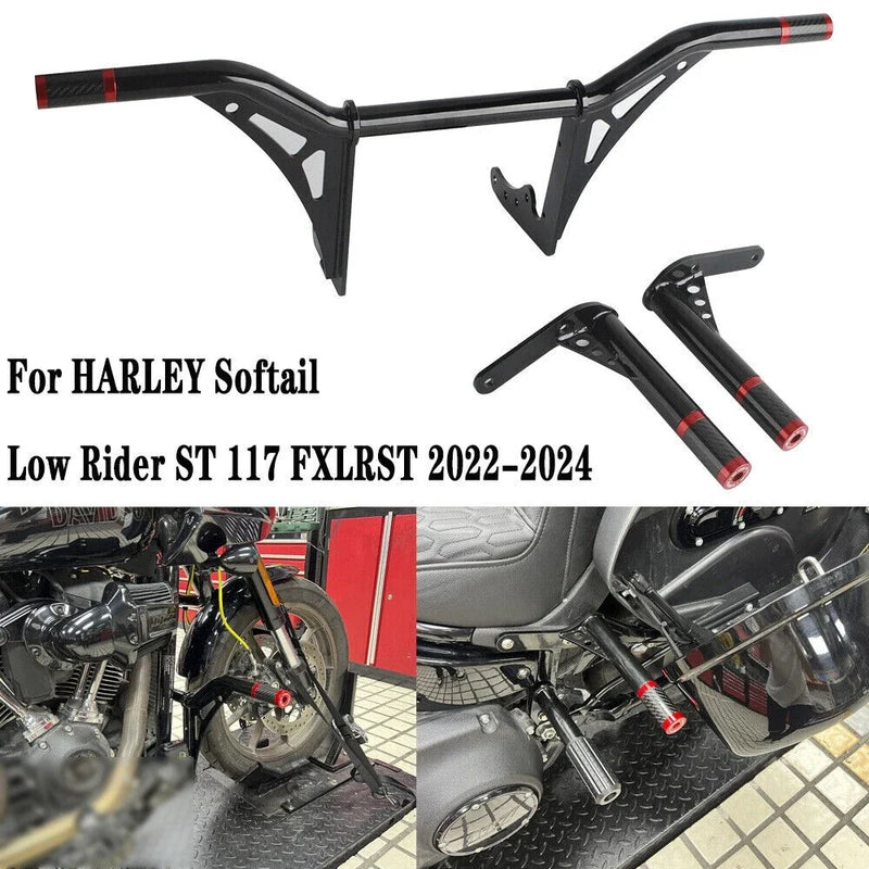 Softail Low Rider ST 117 FXLRST Front Crash Bar Saddlebag Guards (2022-24)