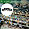 Oil Seal 5 Pcs Seal Ring Rotary Shaft Seal NBR Rubber 15x22x7mm Black