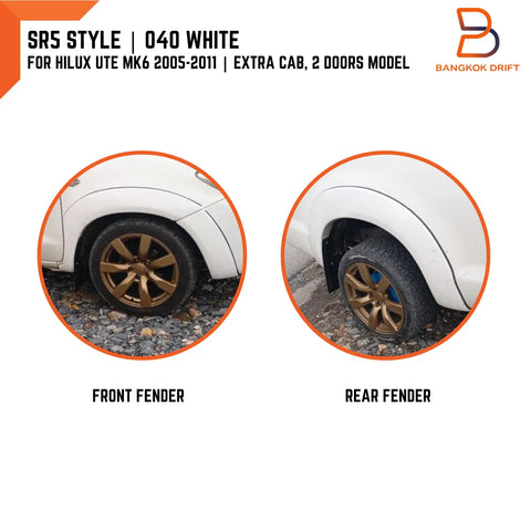 Toyota Hilux Ute Vigo MK6 White SR5 Fender Flare Arch (2005-2015)