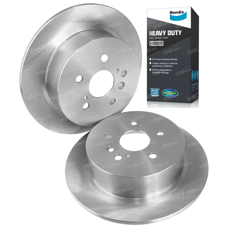 Toyota Kluger GSU40 / GSU45 V6 3.5L Rear Disc Rotors + HD Pads