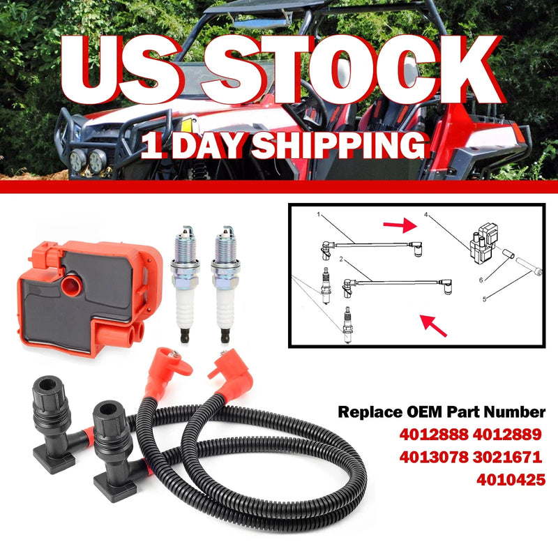 Polaris Ranger RZR 4 S800 Ignition Coil Spark Plug Wire Cap (2011–2014)