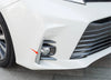 Toyota Sienna 2 x pcs Chrome Front Fog Light Side Lid Brow Cover Trim (2018-2020)
