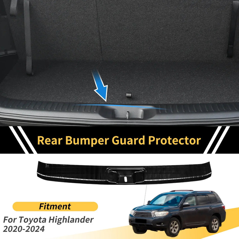 Toyota Highlander (2020-2024) 1 Pc Bumper Guards Black