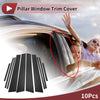 Toyota Corolla Cross 10 Pc Carbon Fiber Door Pillar Window Trim (20-22)