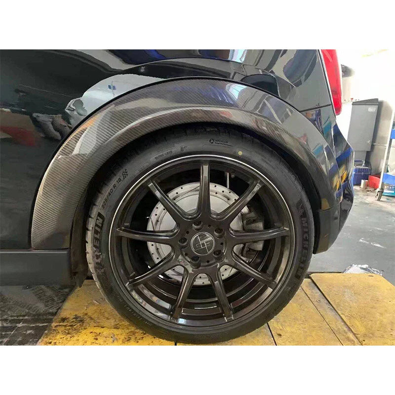 Mini Cooper F56 4pcs Carbon Fiber Car Fender Flare Kit Wheel Arch Cover fit