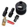 Universal Aluminum 2-Port Oil Catch Can Tank Reservoir