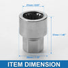 Porsche Lugnut Wheel Lock 3/4 Anti-theft Screw Nut Removal Key Socket