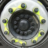 Car PU Yellow Wheel Nut Indicator 19mm 25PC
