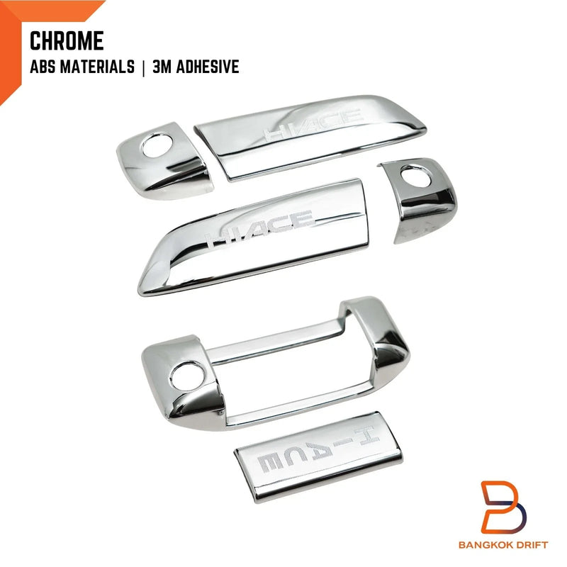Toyota Hiace Commuter 6 x Chrome Door Handle Covers (2005-2019)