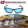 Motorcycle Motorcycle Riding Goggles 1 x Blue Lens Black Frame Cycling Sunglasses