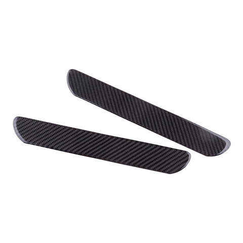 Car 2 x Small Carbon Fiber Door Sill Cover (Fits Various Models)