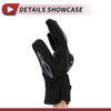 1 Pair Motorcycle Gloves Breathable Heat Dissipation Finger Black Polyester