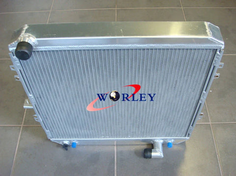 Toyota Hilux LN130 Diesel 50MM Aluminum Radiator + Blue Hose (1988-1997)