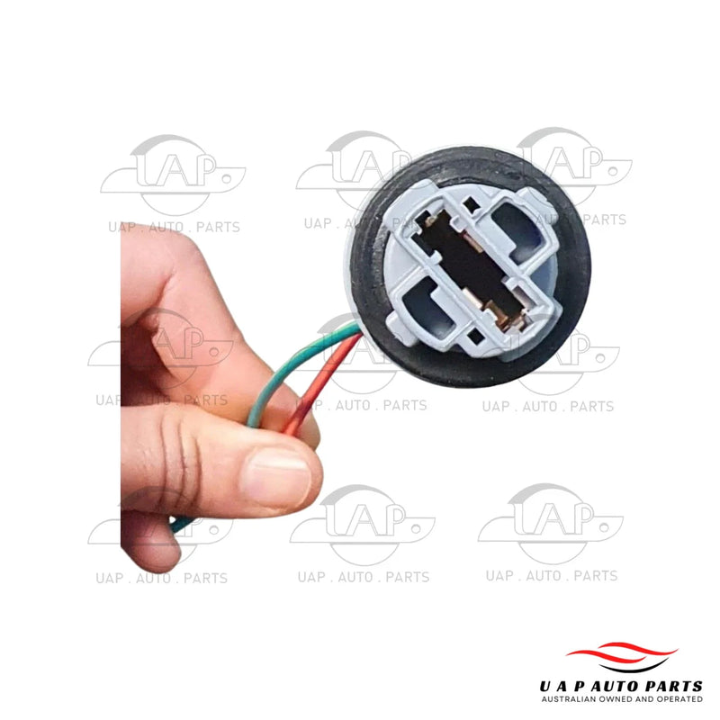 2 x Wedge Car Stop Light Globe Socket Harness Connector