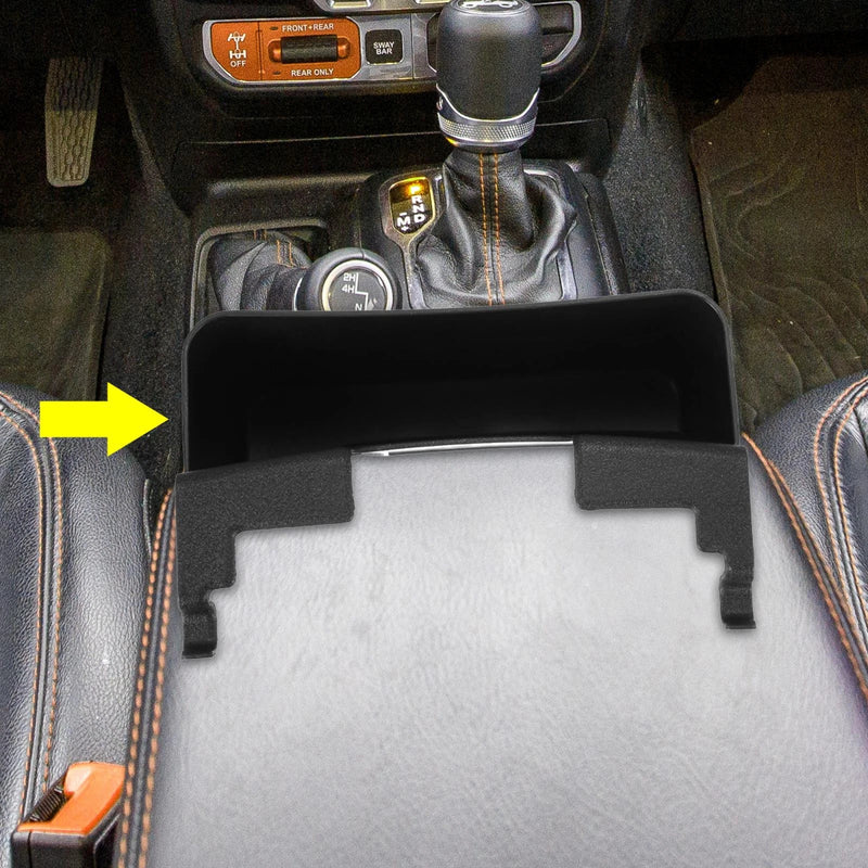Jeep Wrangler Center Console Organizer Black Armrest Storage Box (1987-1995)