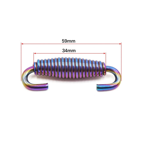 Universal 2 x Stainless Steel Exhaust Pipe Spring with Pull Hook