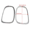 Mini Cooper S F55 F56 F57 2 x Chrome Rear Tail Light Trim Rings (2014-2018)