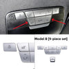 Mercedes Models 9pcs Silver Roof Reading Lamp Button Patch