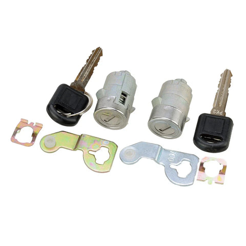 Cadillac Chevrolet GMC Pontiac Front Door Lock Cylinder Set w/ 2 Keys (2000-2010)