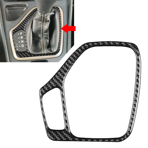 Jeep Cherokee Carbon Fiber Black Gear Shift Panel Cover (2014-2018)
