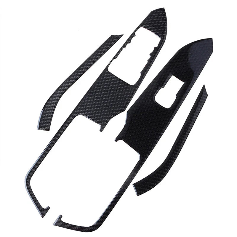 Ford Mustang Carbon Fiber Interior Window Switch Cover Trim (2015-2019)