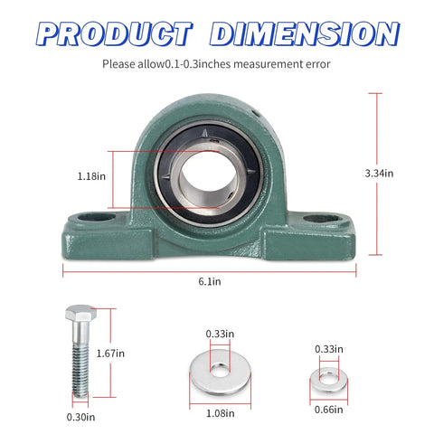Polaris Ranger Crew 900 Diesel Front Prop Shaft Support Bearing (2012-2014)