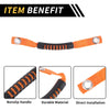 Jeep Wrangler Roof Rope Handle - Orange 2 x Roll Bar Grab Handles