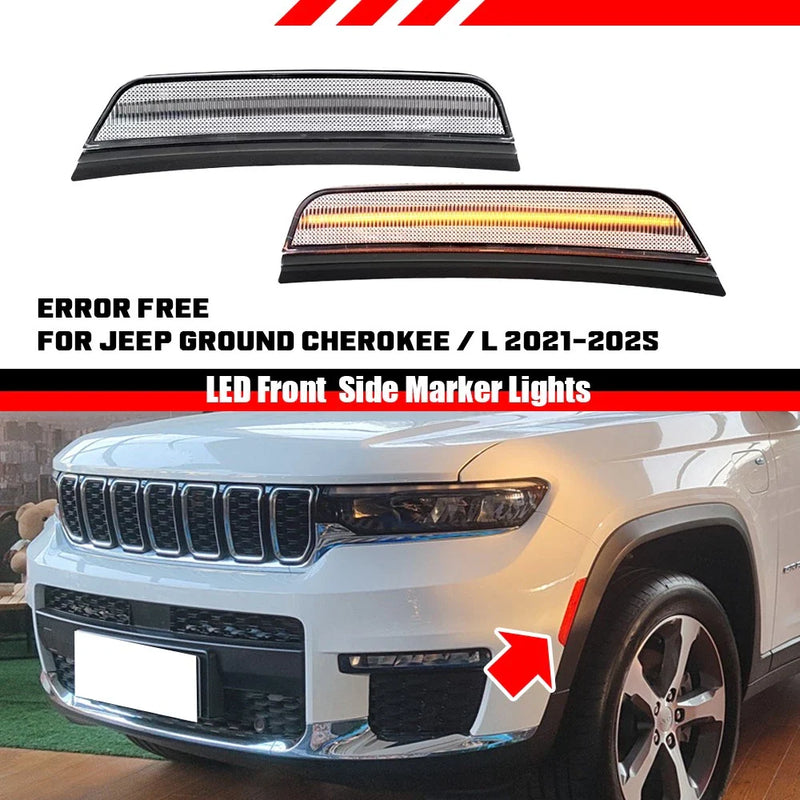Jeep Cherokee Front Bumper Side Marker Light Lamp (2021–2025)