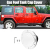 Jeep Wrangler White Aluminum Alloy Gas Fuel Tank Cap Cover (2007-2018)