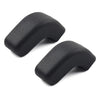 Jeep Wrangler JK JL JT Black Front Bumper Tow Hook Cover (2007-2023)