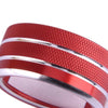 Toyota Camry Red Aluminum AC Climate Control Knob Ring Covers (2018-2023)