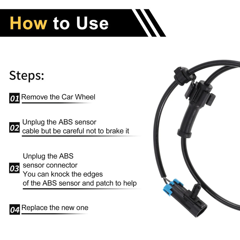Chevrolet Silverado 3500 ABS Wheel Speed Sensor