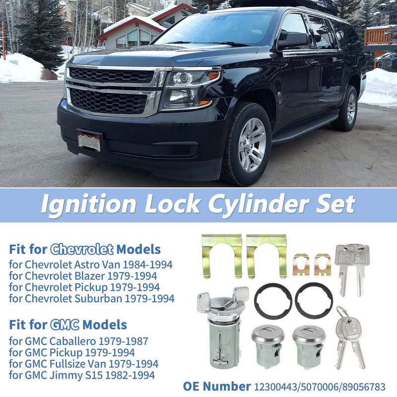 Chevy Suburban Ignition Lock Cylinder & Door Lock (1979–1994)