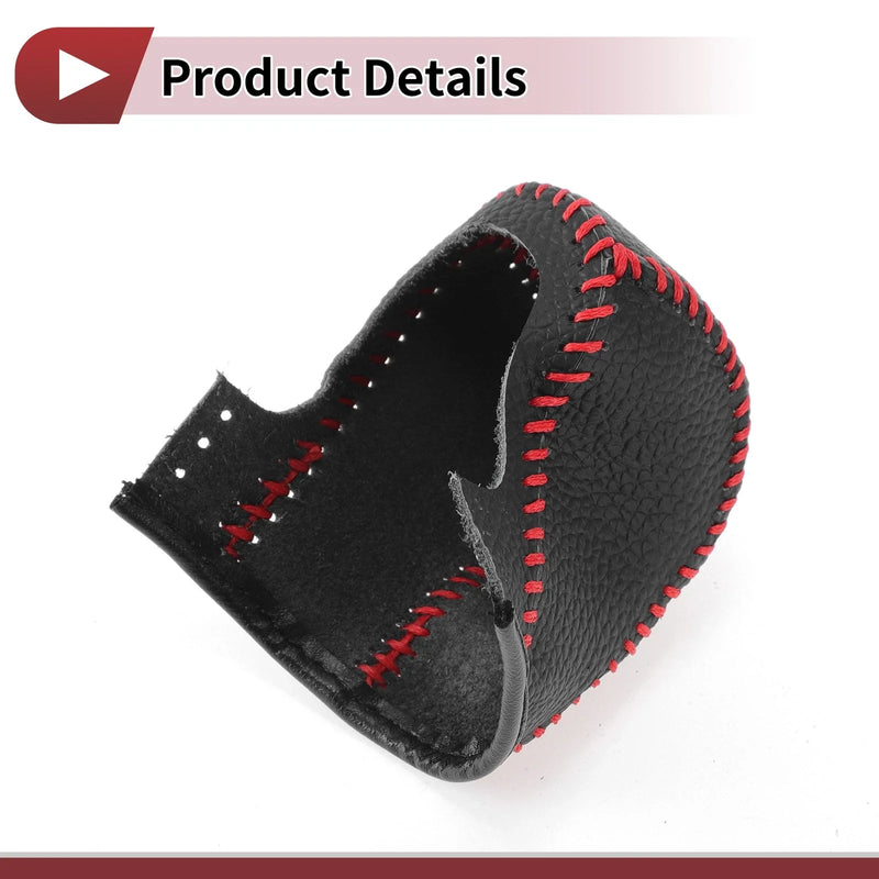 Acura TL Pebbled Black Red Gear Shift Knob Cover (2009-2014)