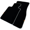 BMW X5M E70 SUV 2 x (2009-2013) White Trim AutoWin Black Floor Mats