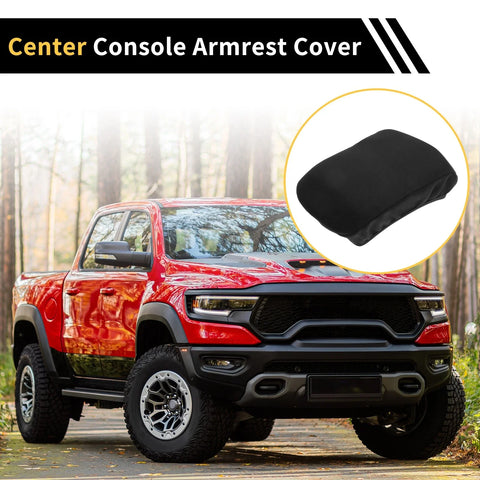 Chevrolet Microfiber Leather With Soft Foam Black Console Lid Armrest Cover