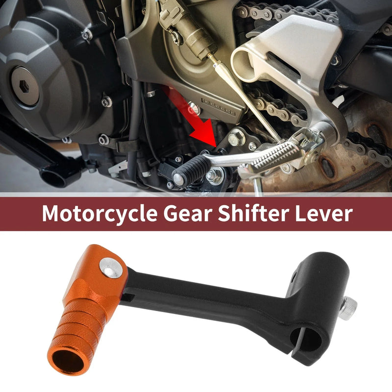 Bosuer Cheetah Folding Motorcycle Gear Shifter Lever Black Orange