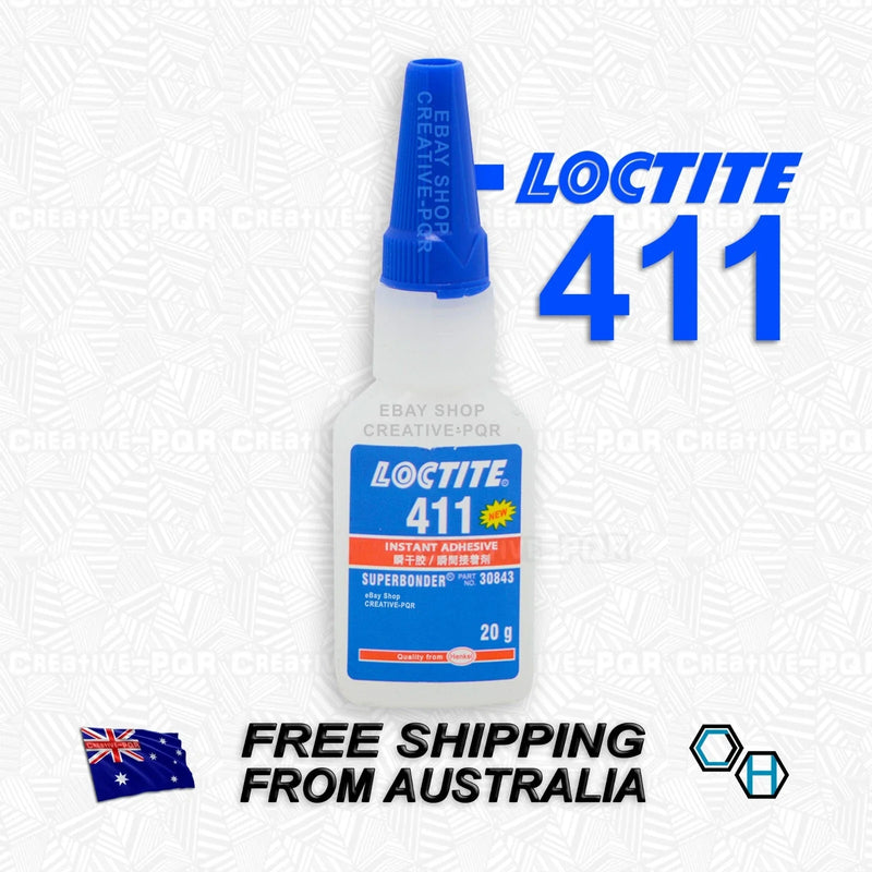 General Use & Gap Filling Loctite 411 20g Cyanoacrylate Adhesive