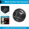 Audi A1 A3 A4 A5 A6 VW Black Carbon Fiber Fuel Gas Tank Cap Cover