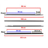 Outer Weatherstrip Door Belt Set 4 Fits Toyota Corolla AE90 AE92 SED 1987-91 D05