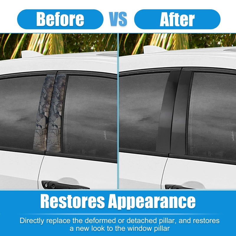 Honda Civic 6 Pcs Pillar Post Side Door Window Covers (2016-2023)