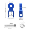 Motorcycle 2 x Pair 5cm Universal Rear Shock Absorber Riser Blue